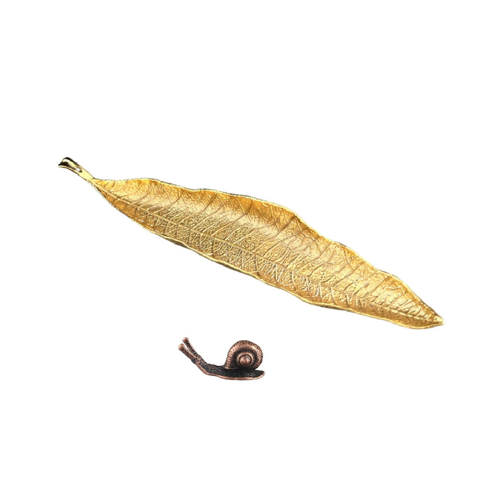 Porte encens feuille & escargot