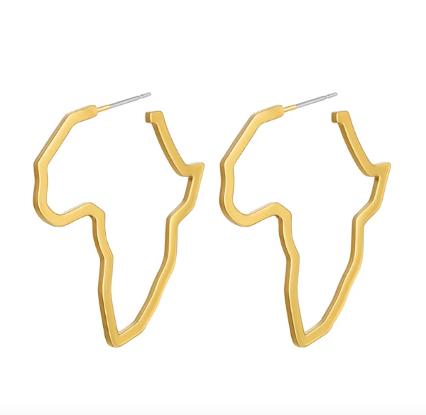 Boucle d'oreille Carte d'Afrique