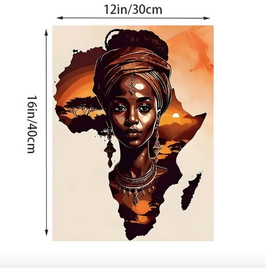 Toile Femme africaine
