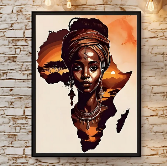 Toile Femme africaine