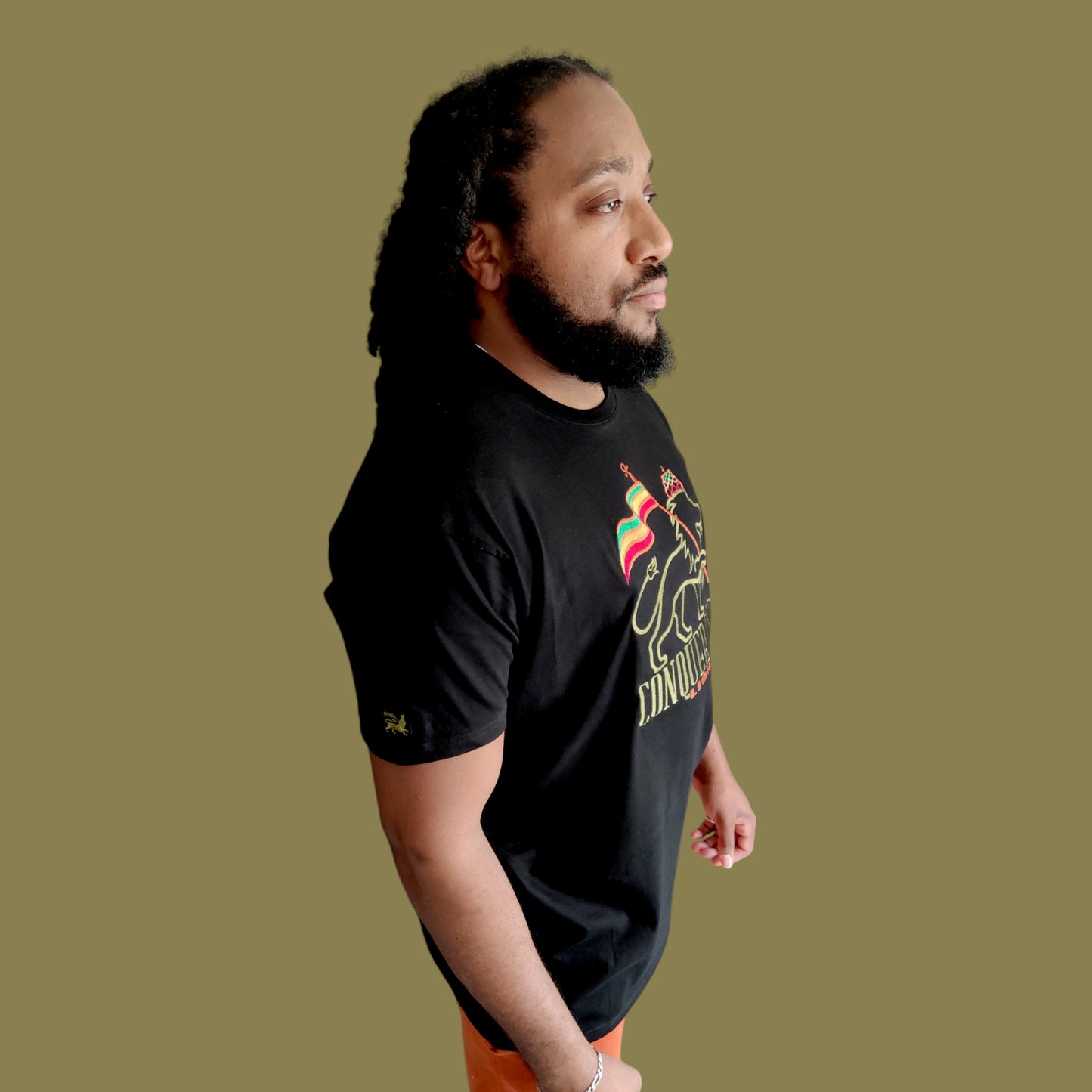 T-shirt Brodée Conquering Lion