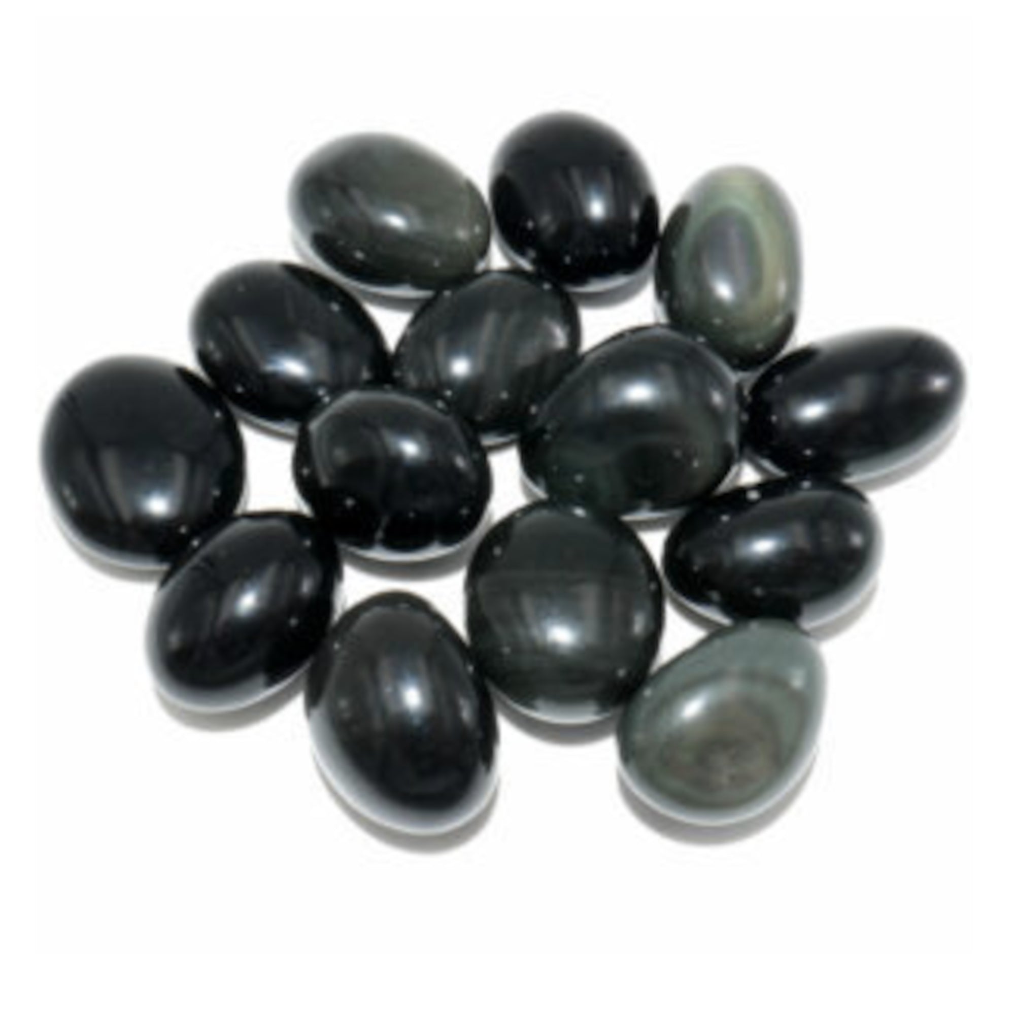 Bracelet en pierre d'Obsidienne oeil céleste