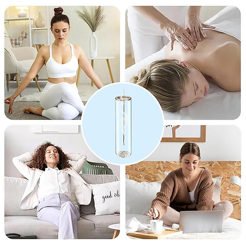 Porte-encens en verre Anti-cendres