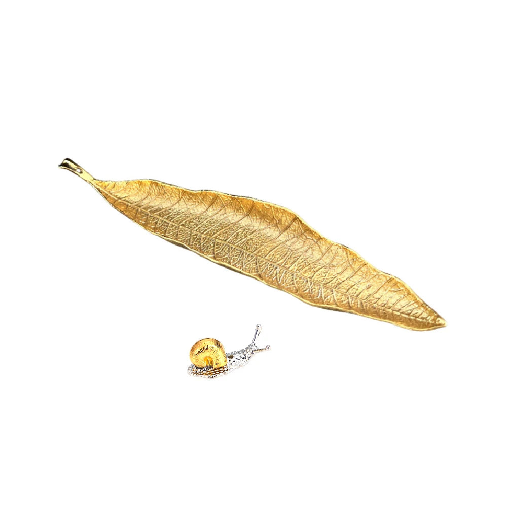 Porte encens feuille & escargot