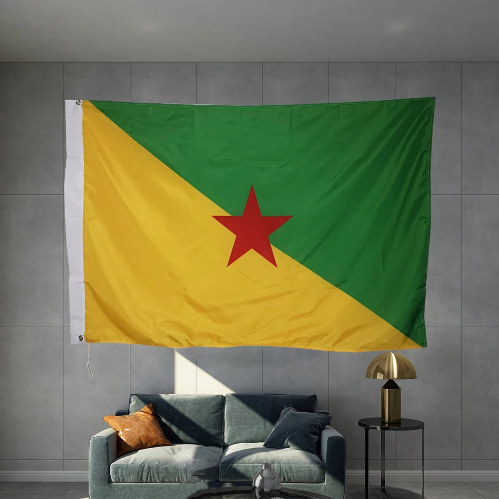 Drapeaux independantiste de la Guyane