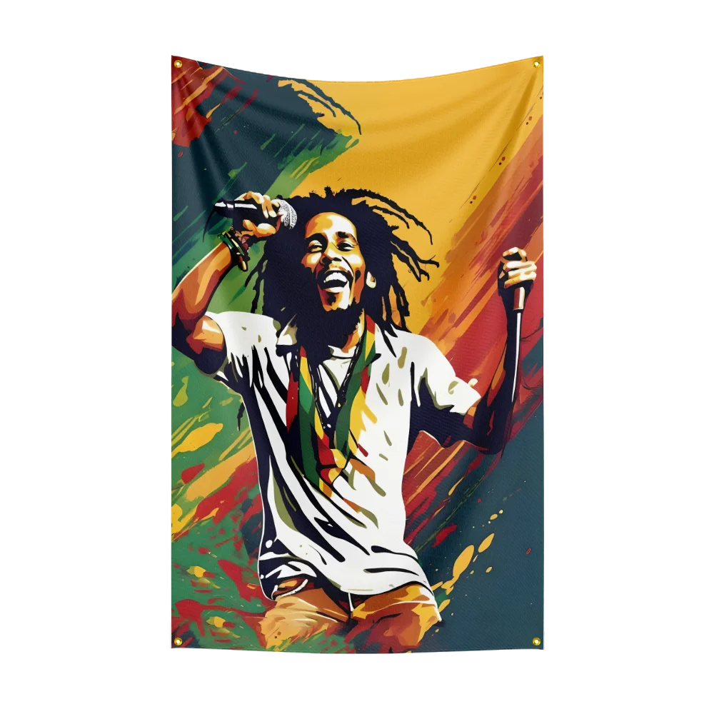Drapeaux Reggae Bob Marley