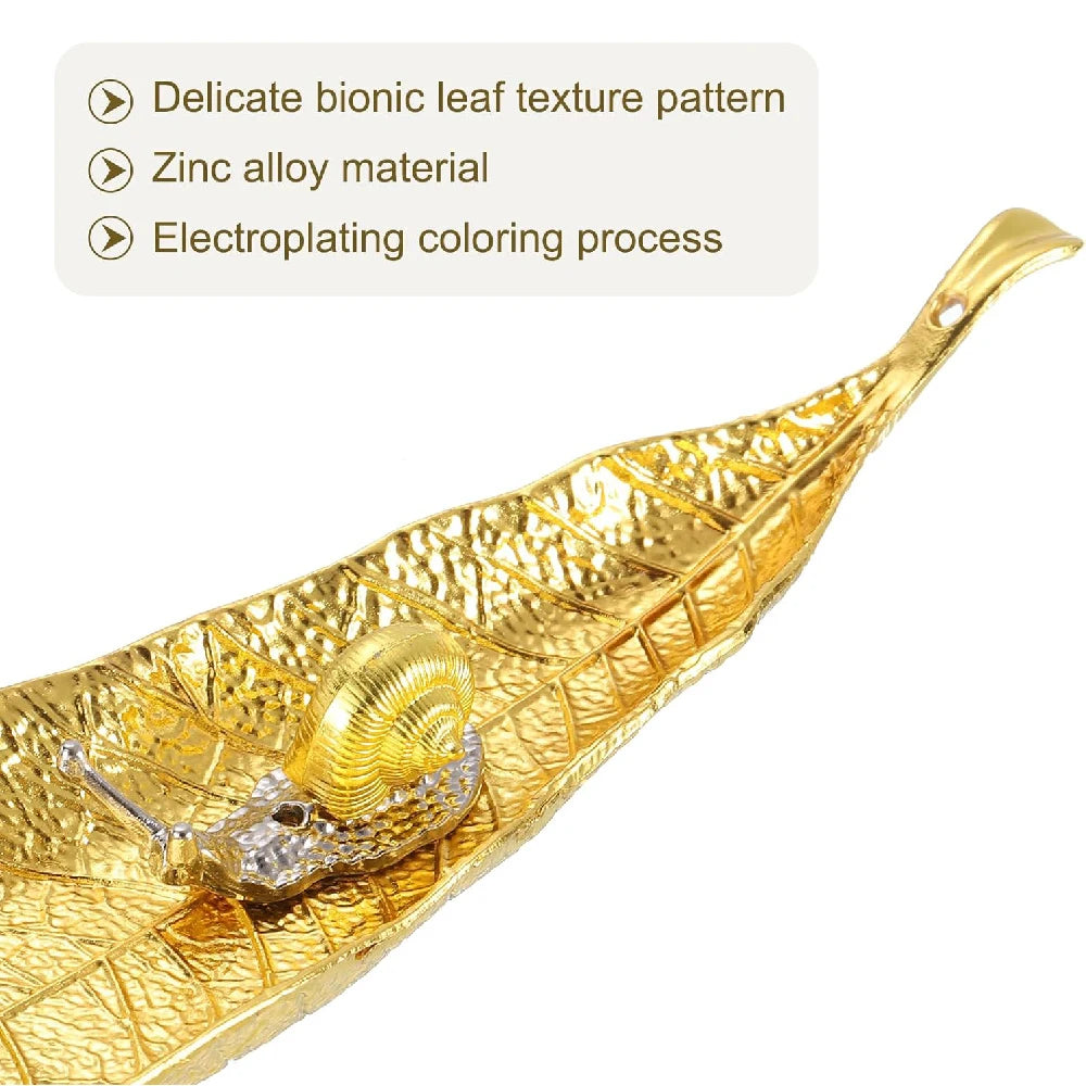 Porte encens feuille & escargot