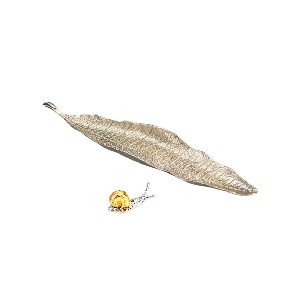 Porte encens feuille & escargot