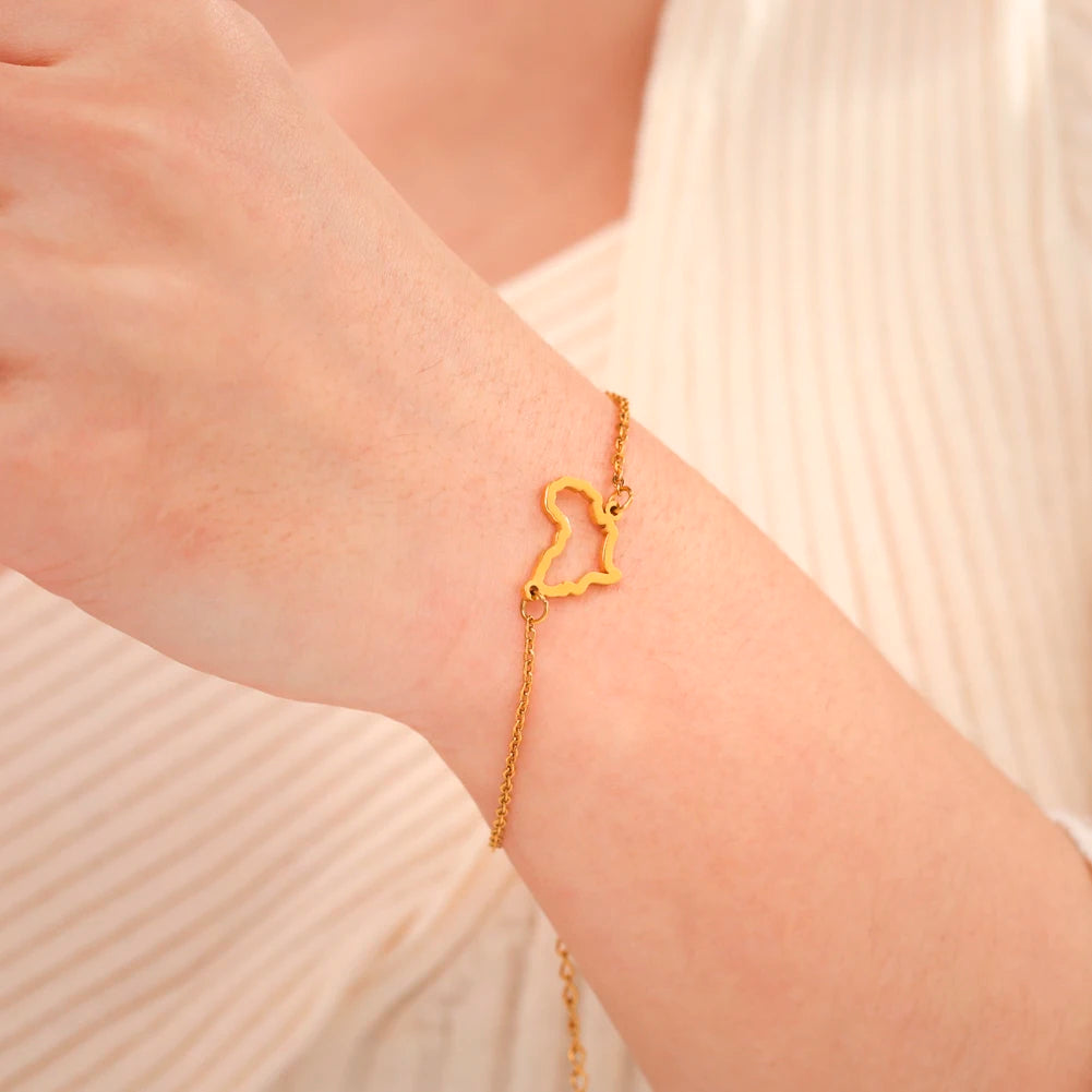 Bracelets carte d'Afrique