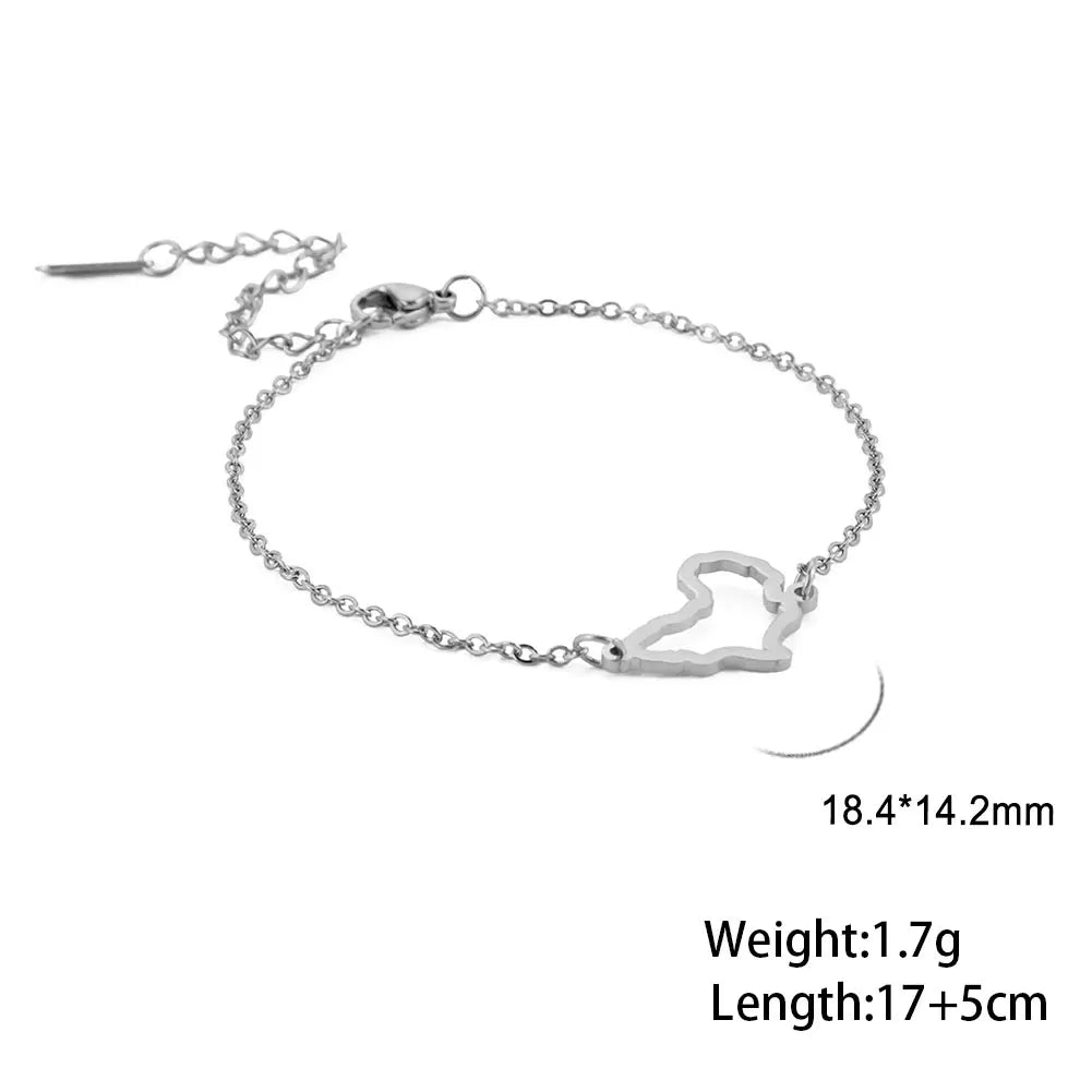 Bracelets carte d'Afrique