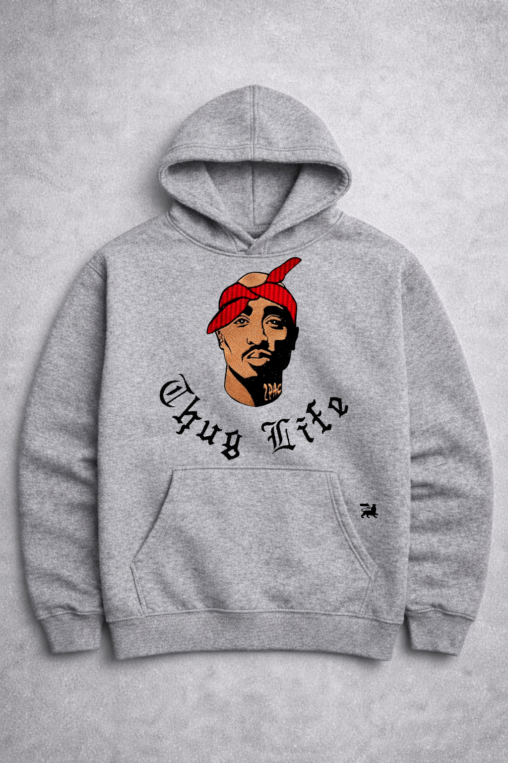 Sweat-shirt brodé Tupac