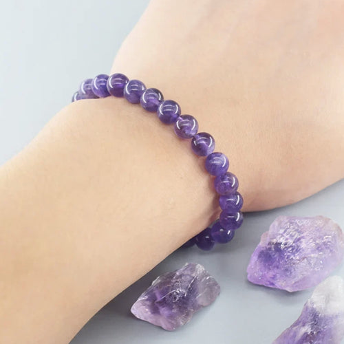Bracelet en pierre d'Améthyst