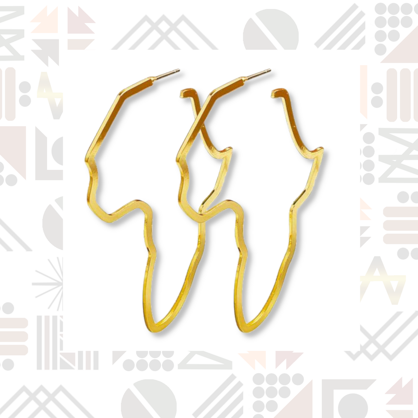 Boucle d'oreille Carte d'Afrique