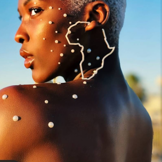 Boucle d'oreille Carte d'Afrique