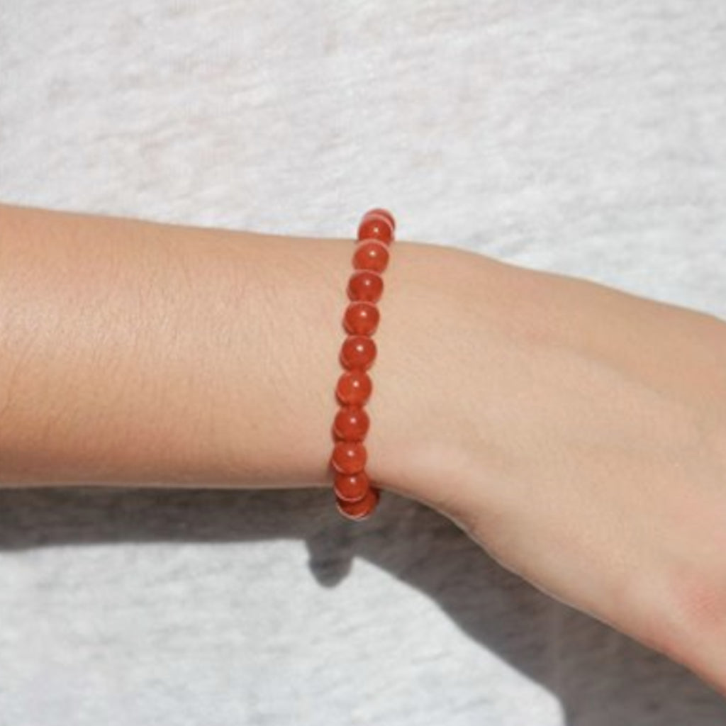 Bracelet en pierre Cornaline