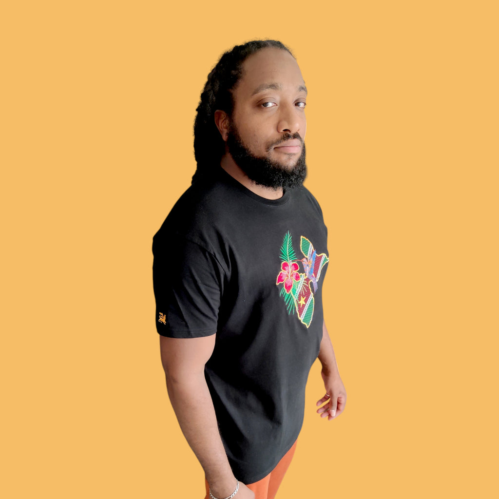 T-shirt Brodée Gwada independant