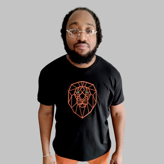 T-shirt Brodée Lion