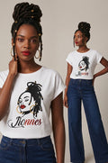T-Shirt « Lionnes » en Coton – Collection Afropop & Élégance