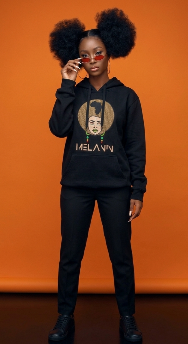 Hoodie "Melanin Queen" – L'Élégance Afro