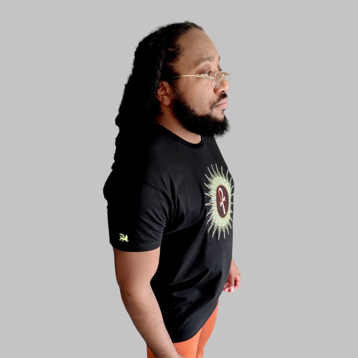 T-shirt Brodée Ankh Sun